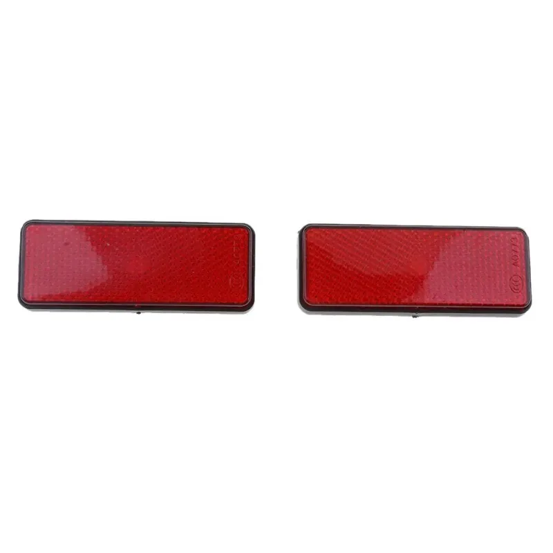 2pcs Rectangle Reflective Reflector Motorcycle Motorbike ATV Scooter Dirt Bike Moped 4 Wheeler Reflectors Exterior Accessories image 5