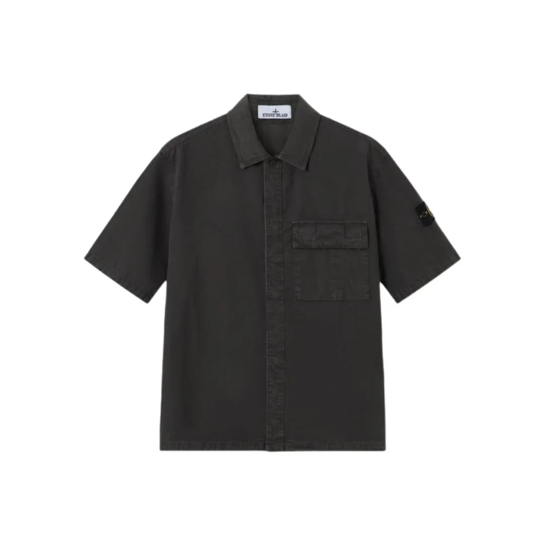 STONE ISLAND Shirts Men's Charcoal Gray Lapel Moderate L1S151200031S00WNV0165