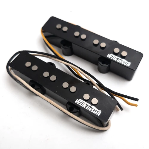 Imagen 1 del producto Wilkinson JB 4 cuerdas bajo Alnico 5 pastillas negro Estilo Vintage JB Jazz bajo eléctrico pastillas de guitarra Set accesorios de guitarra