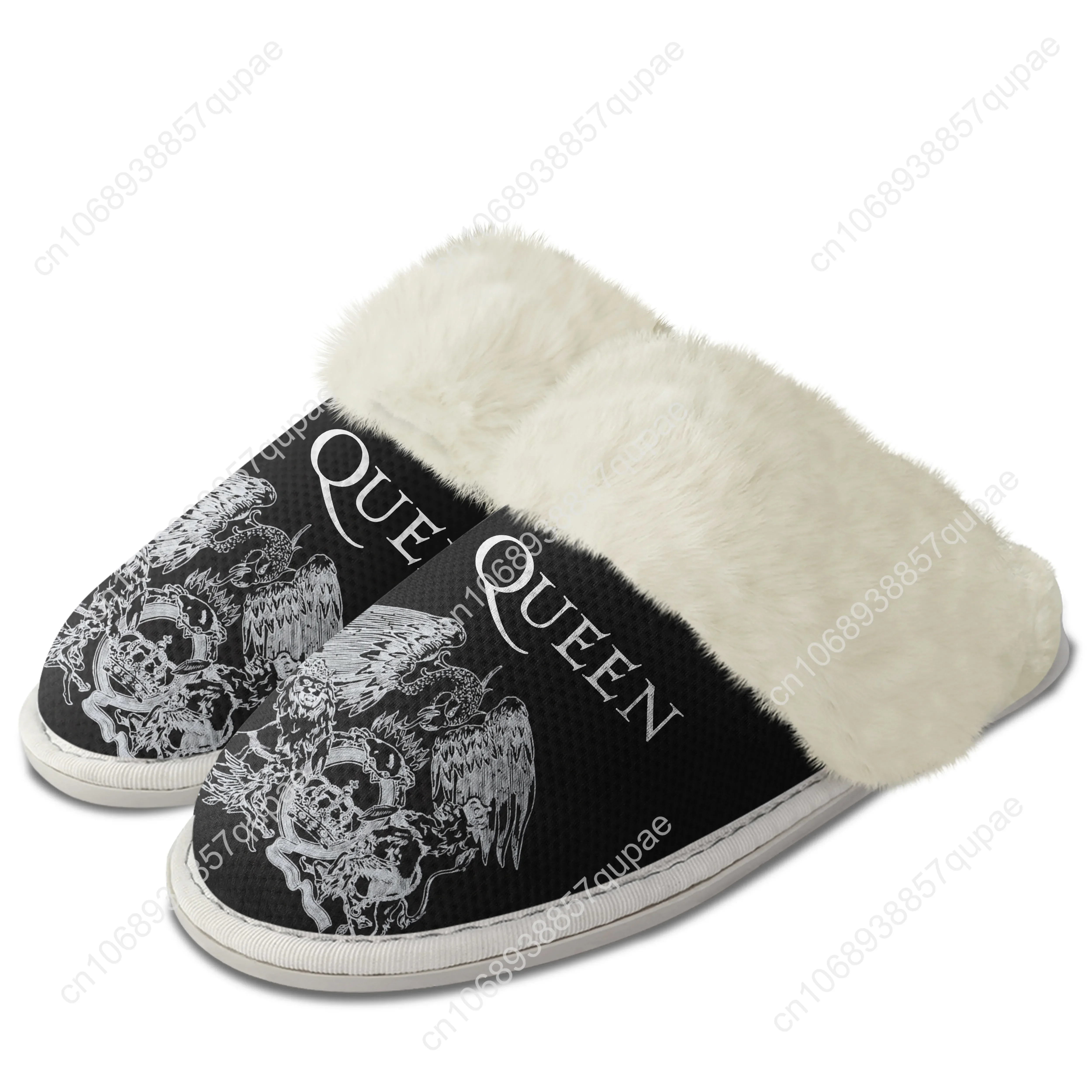 Queen Rock Band Plush Slippers Keep Warm Shoes Fashion Music Mens Womens Home Cotton Bedroom Customized Lightweight Slipper