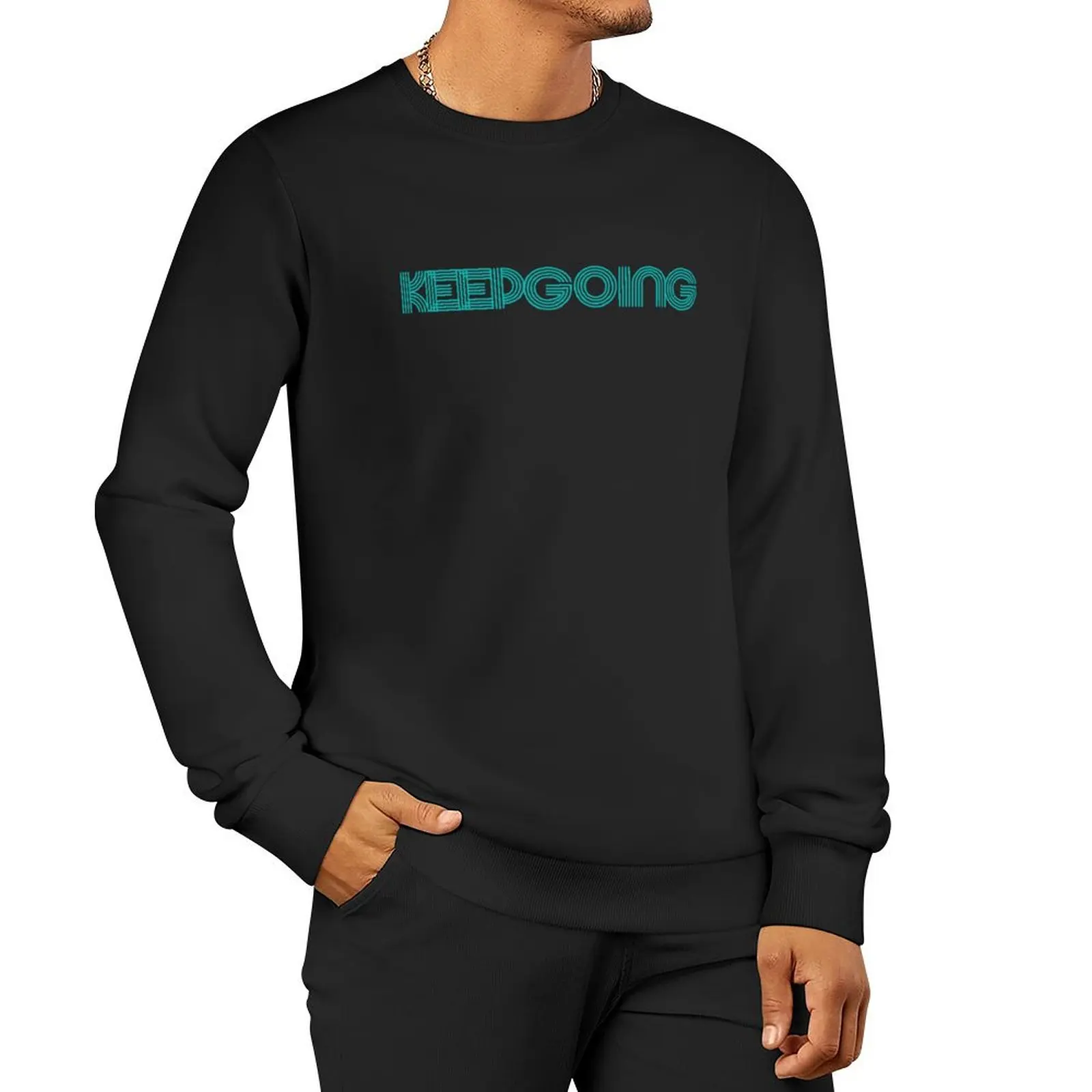 

KEEPGOING Pullover Hoodie graphic t shirts men anime clothing male clothes new sweatshirt