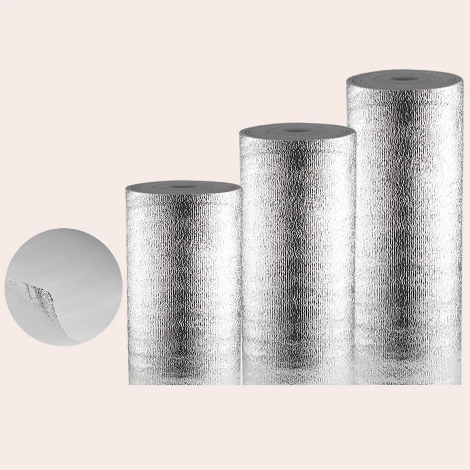 Double Sided Aluminum Foil Reflective Insulation Film Radiator Heat Barrier for Pool Thermal Preservation