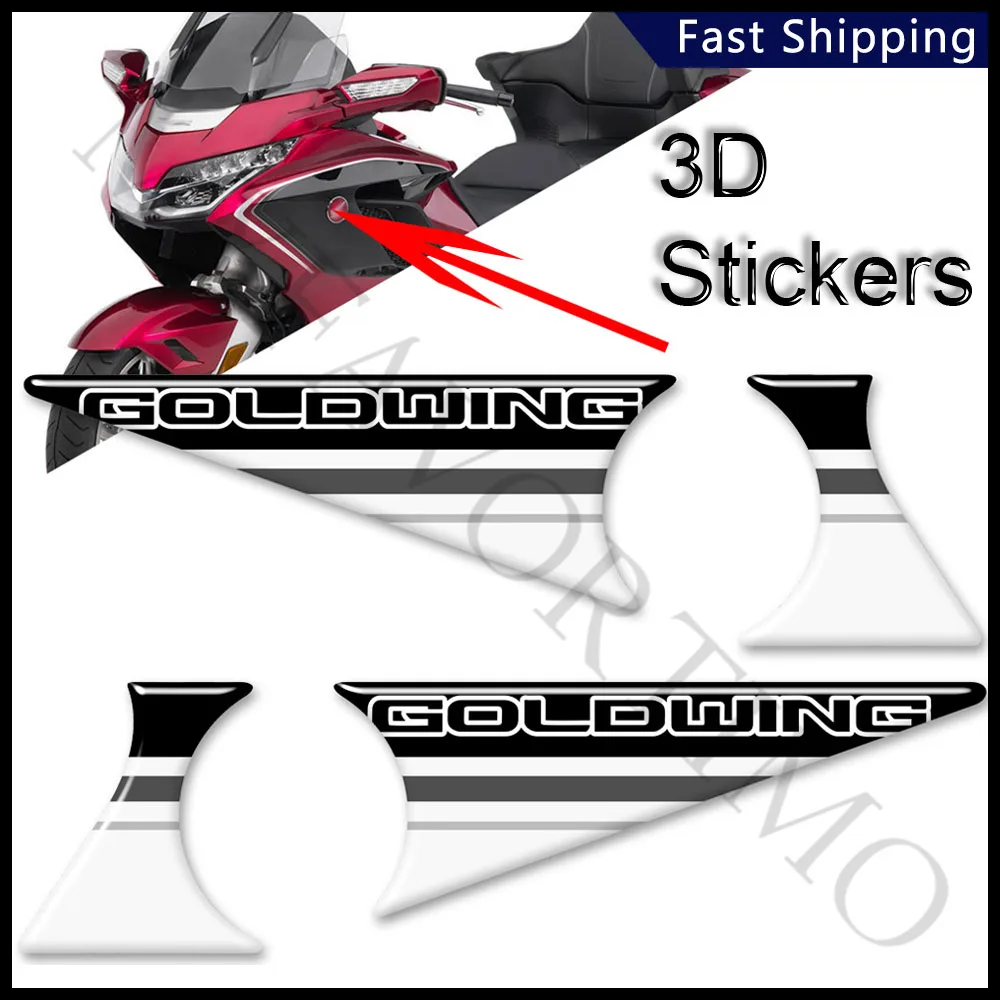 

Gold Wing 3D Stickers For Honda Goldwing GL1800 1100 1200 1500 Tour F6B GL 1800 Emblem Fairing Symbol Logo 2017 2018 2019 2020