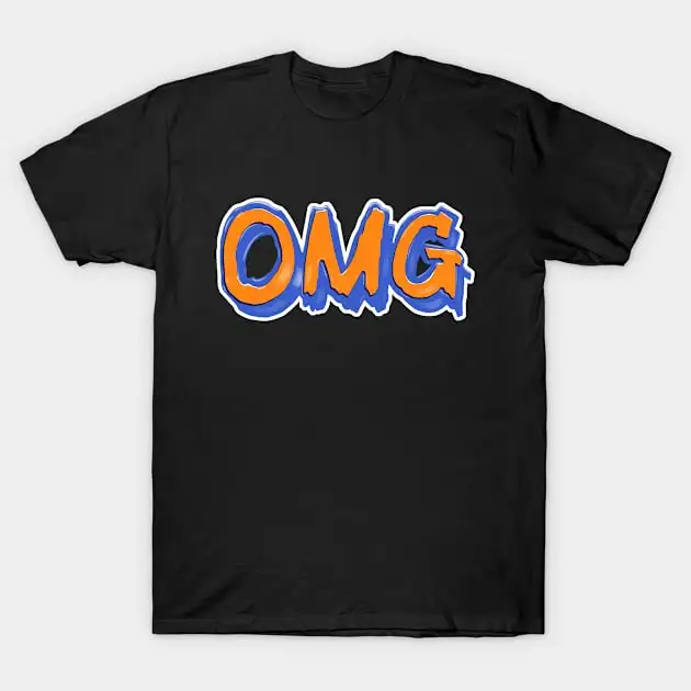 NY METS OMG T-Shirt Funny Short Sleeve Tshirt Streetwear New Fashion Top Tees