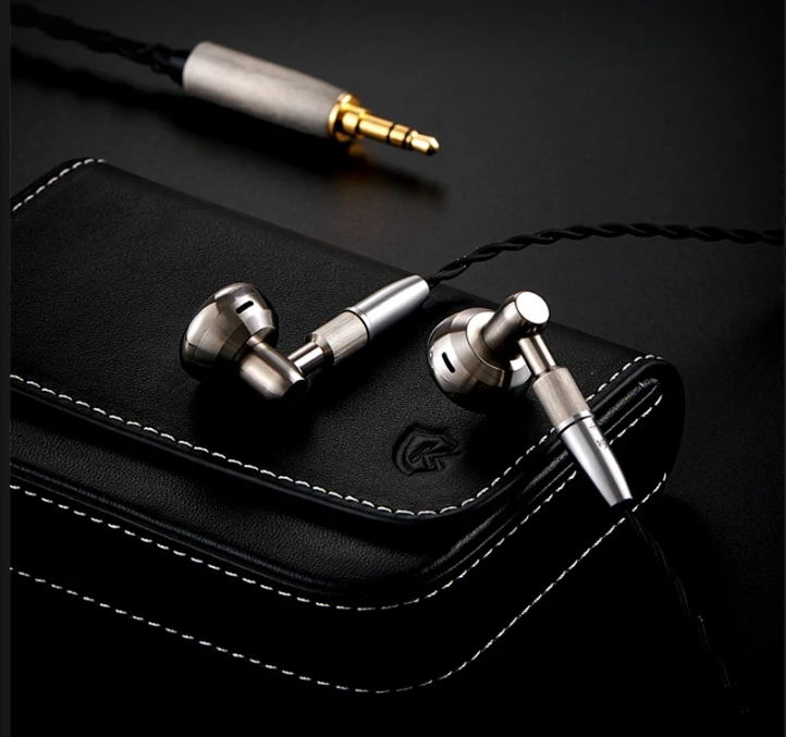 Ksearphone Temeprament DM7Ti DM7 Auriculares audiófilos con monitor de música HiFi plano con doble imán