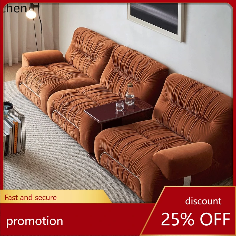 HXL Fabric Sofa Living Room Straight Row Module Double Sofa