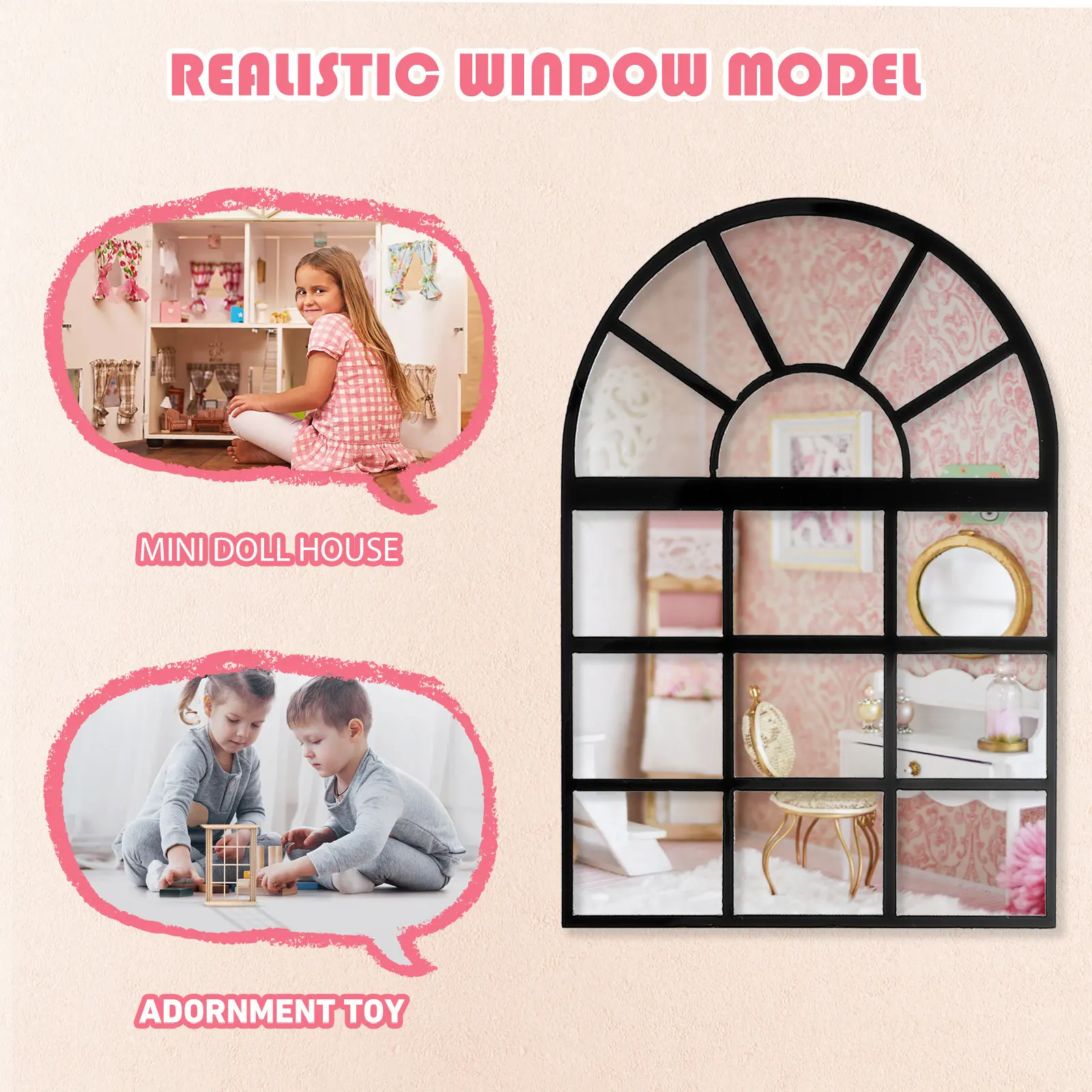 Faux Window Frame Wall Decor 2pcs Rustic Farmhouse Decorative Pane for Living Room Bedroom Home