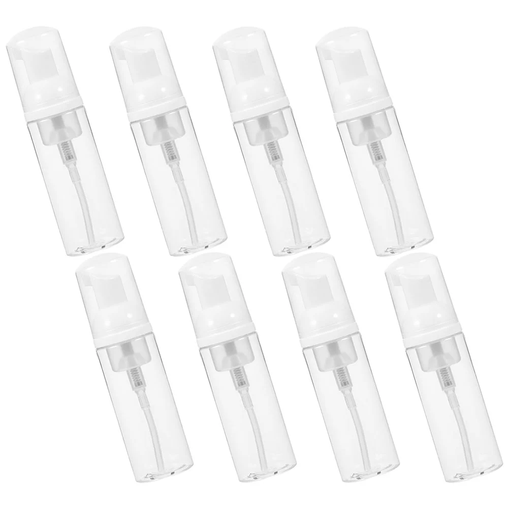

8 Pcs Cleansing Transparent Foam Bottle Travel Filling Syrup Mousse The Pet Foaming Soap Dispenser