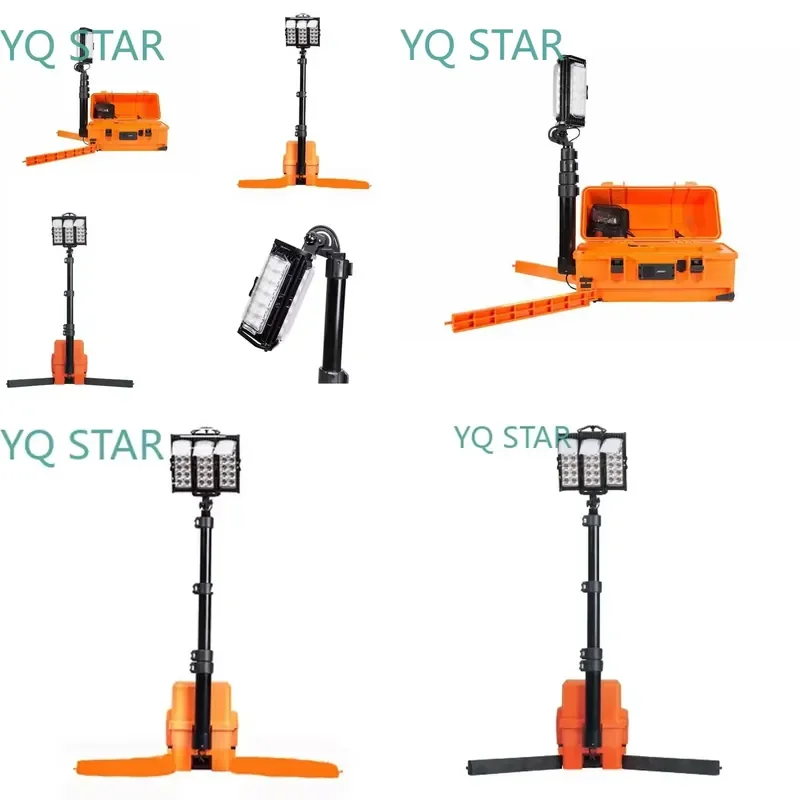 Best Selling Tripod Work Light for LED Lighting Equipment Portable Rechargeable Tripod Area Light for Emergency Site Lighting