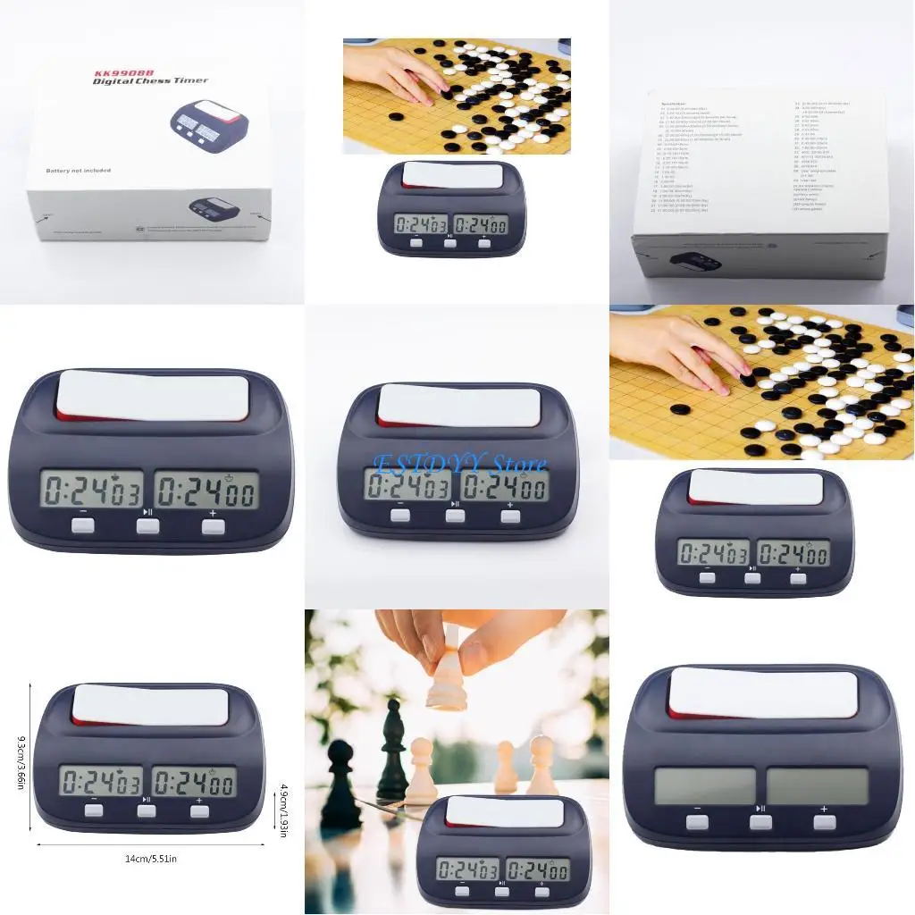 

G6DE Chess Clocks Profession Portable Digital Chess Board Competition Count Up Count Down Chess Games Electronic Alarm Timer