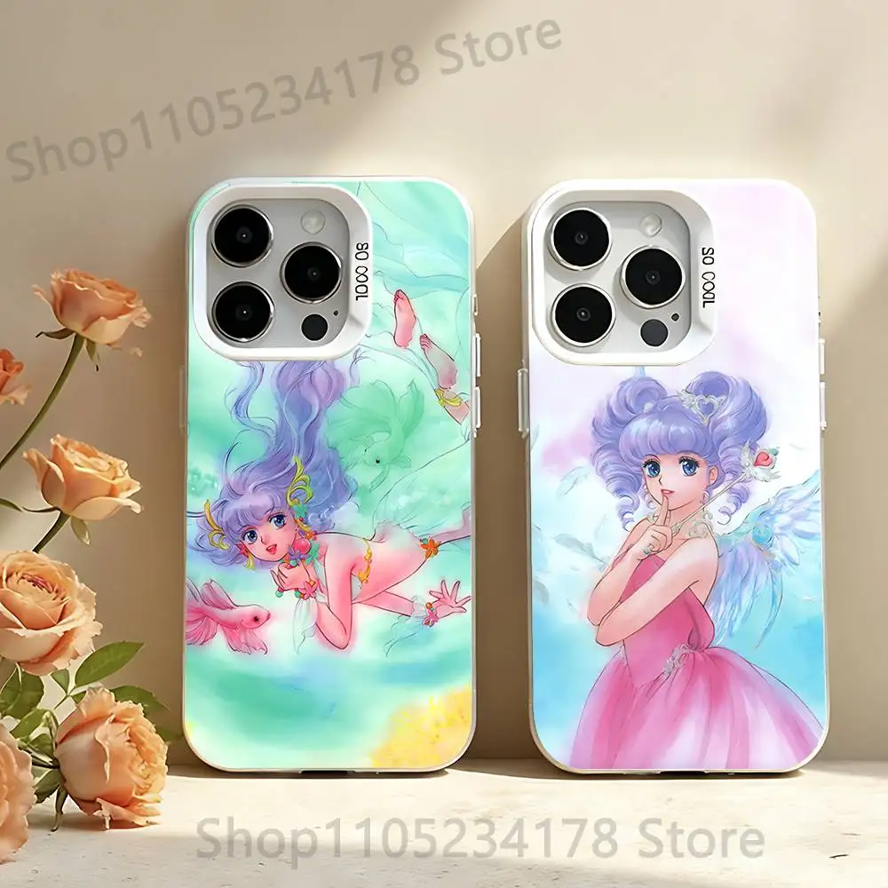 

C-Creamy Mami Magic Anime Phone Case For iPhone 12,16,17,14,13,15,11,Pro,XS,Max,Plus,Mini,SE4,E White Matte Shockproof Cover