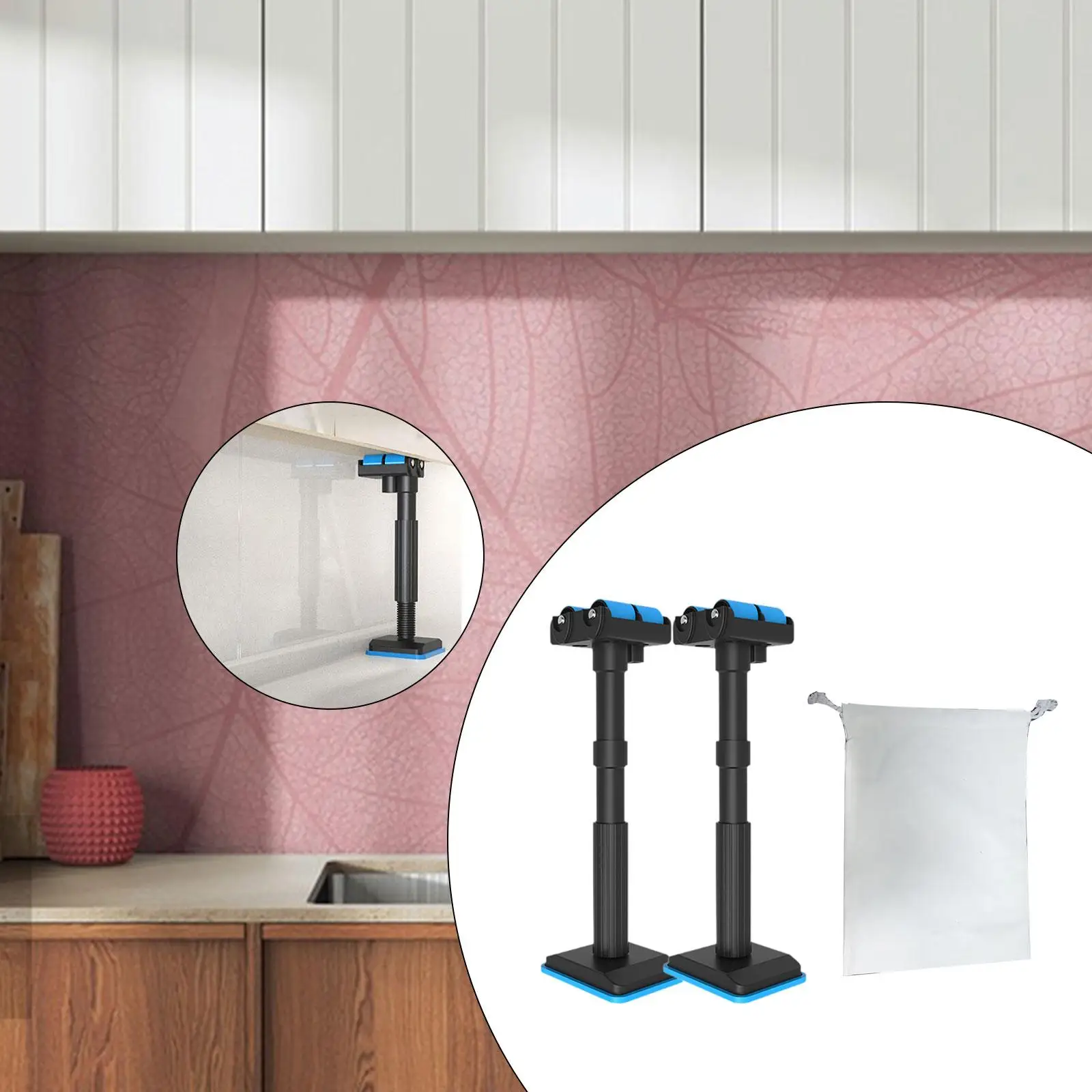 

Опорные стержни шкафа, 2 шт., универсальные опорные стержни с регулируемой высотой