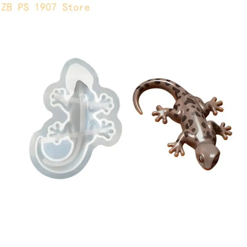 Animal Figurine Silicone Mold Cartoon Animal Resin Crafts Featuring Easy Removal Home Office Craft Making 55KA