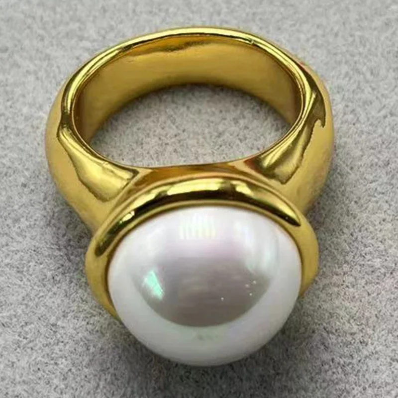 2023 New UNOde50 Hot Selling Fashion Trend in Spain High Quality Exquisite Pearl Ring Women\'s Romantic Jewelry Gift