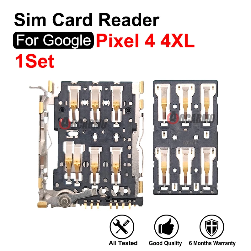 For Google Pixel 4 4XL SIM Reader Sim Card Holder Socket Repair Replacement Parts