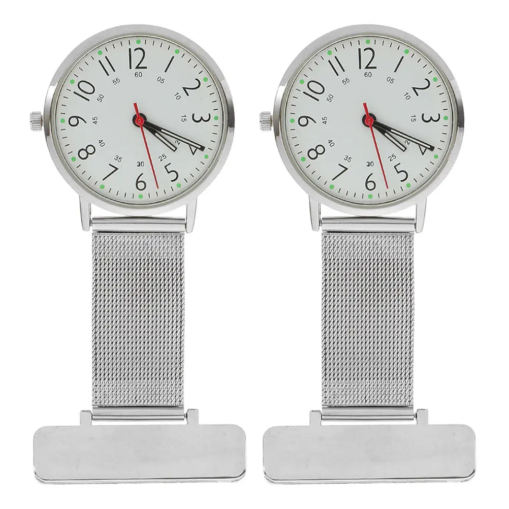 2pcs-nurse-pocket-watch-clip-on-fob-lapel-watch-hanging-for-nurses-staff-nurses-day-gift-precise-movement