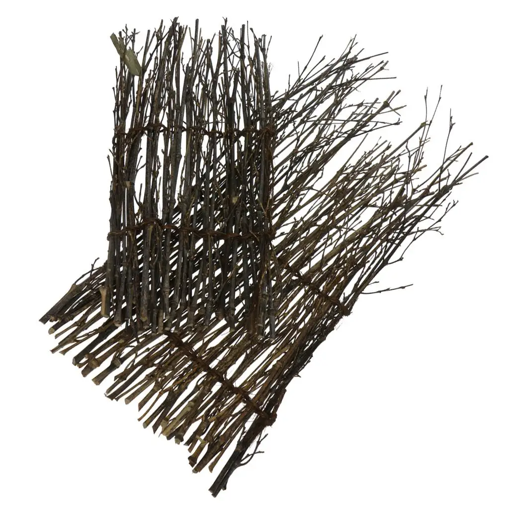 2x 5 Sizes Garden Divider Screening Border Bamboo Slat Reed Brushwood Fence Roll