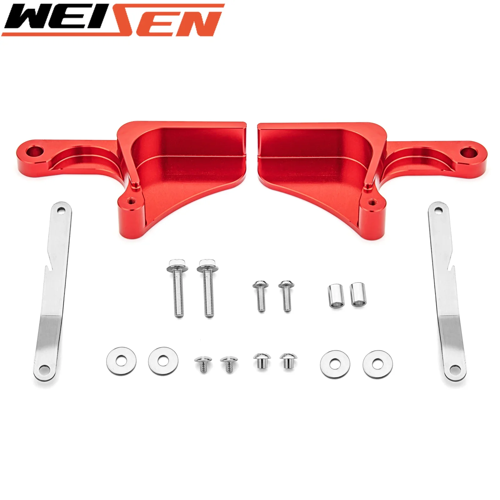 For Can am Maverick X3 2017-2024 Front and Rear Aluminum Red Door Handle Latches Kit Motorcycle Accessories