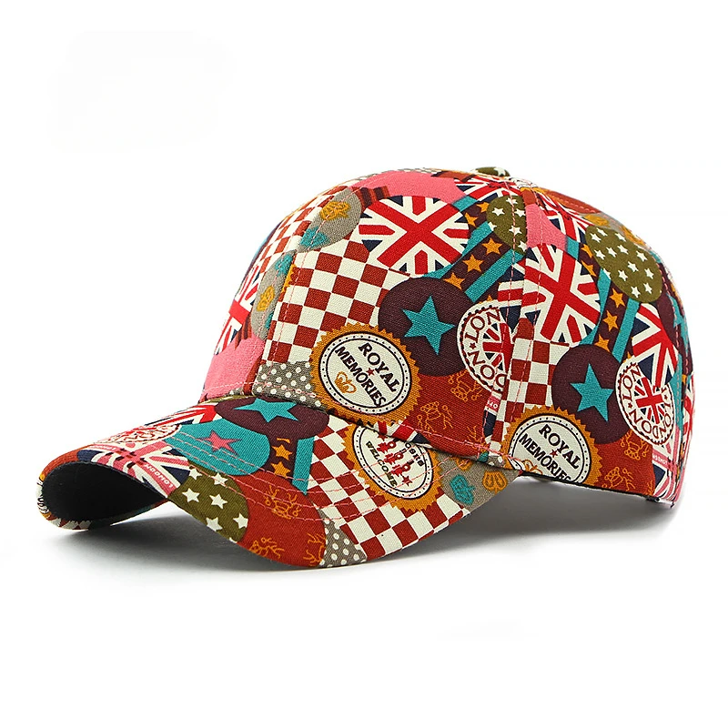 Female Personality Trend Graffiti Hard Top Baseball Hat Fashion Sun Visor Cap for Men