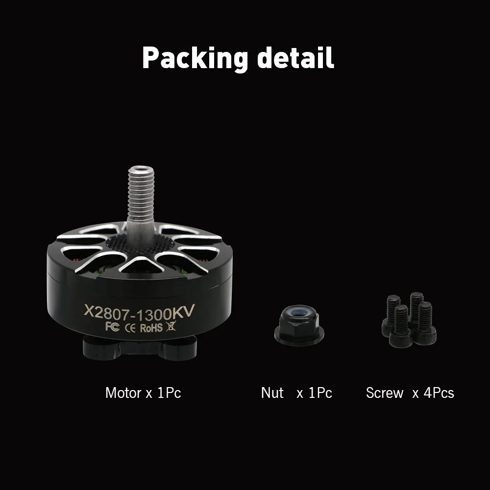 4 Stück Uangel X2807 1300KV 4S 1500KV 1700KV 6S Bürstenloser Motor für FPV 7 Zoll Drohnen DIY Teile – Detail 9