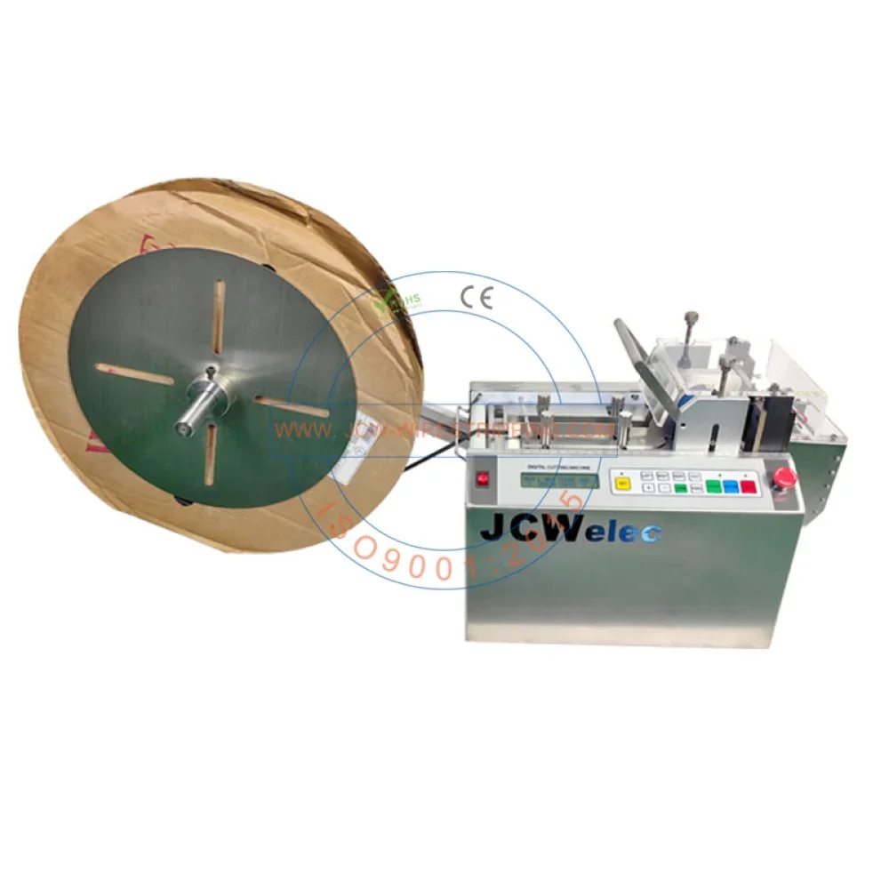 Automatic Cable Manufacturing Equipment PVC Sleeve Tubing Cutter for Heat Shrink Silicone Corrugated Tube Cutting