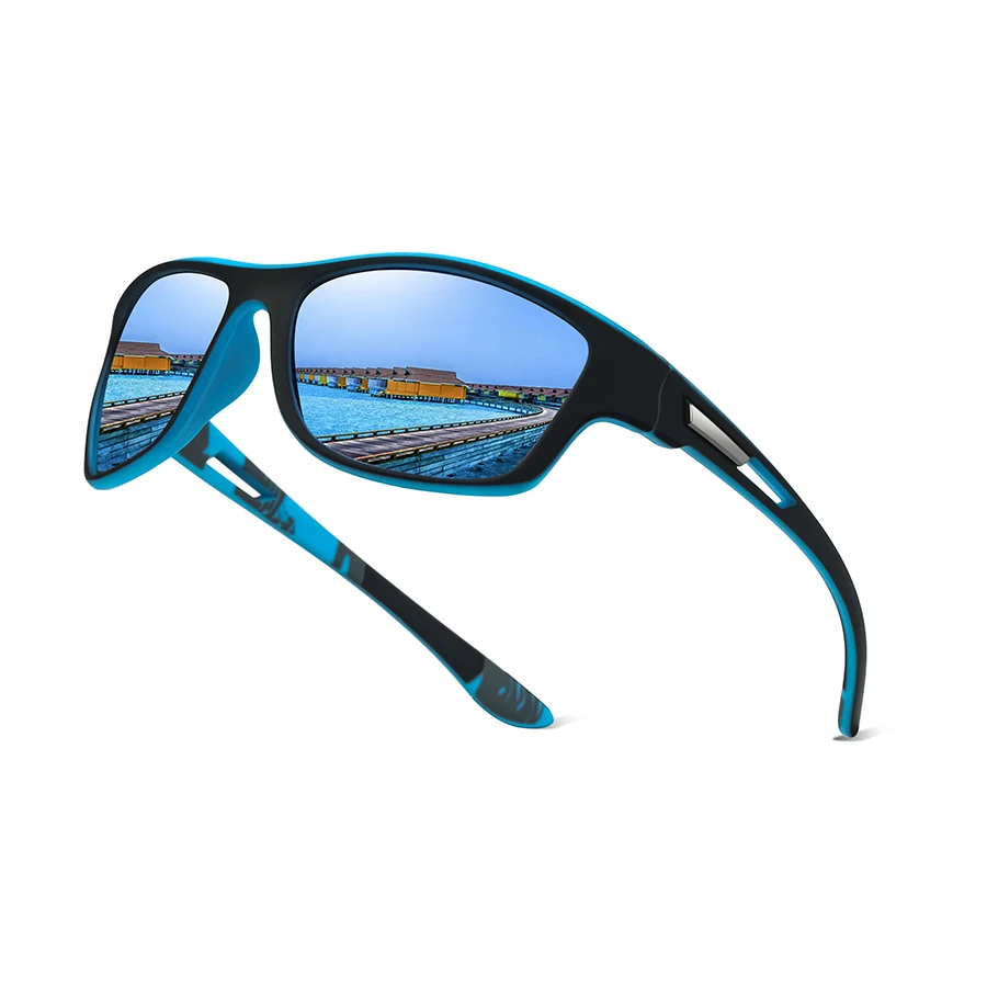 Tarnmuster-Sonnenbrille im Vintage-Stil für Sport, Autofahren, Angeln, Radfahren, Laufen, Bergsteigen, für Herren und Damen