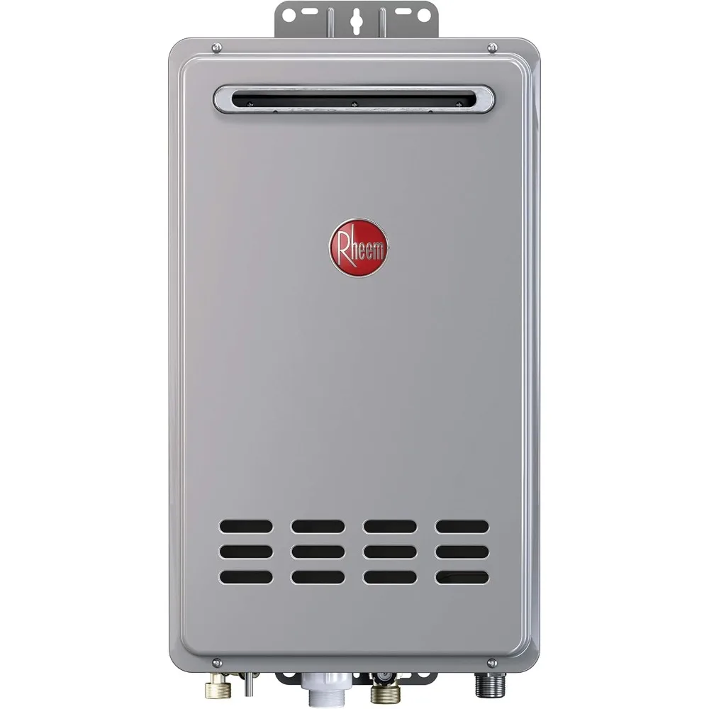 

RTG-84XLN-1 Mid-Efficiency 8.4GPM Outdoor Natural Gas Tankless Water Heater, Gray