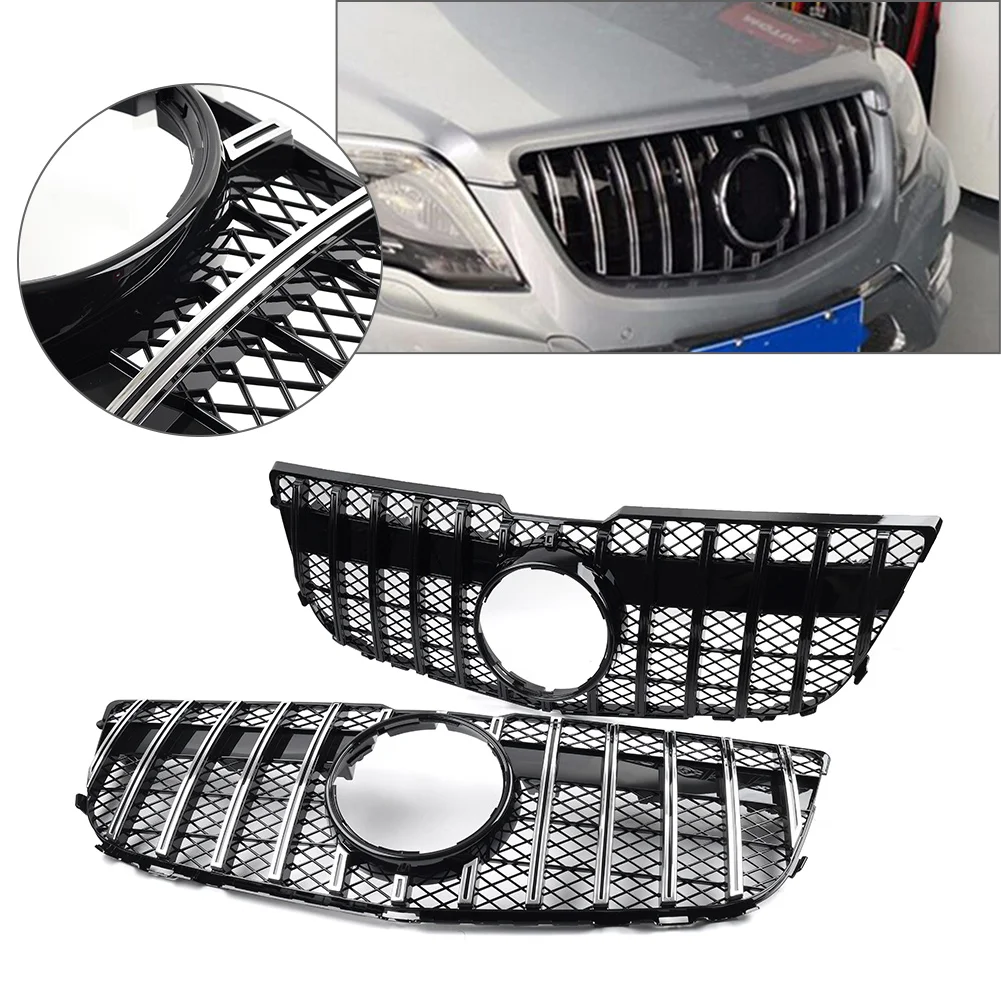 

Car GTR Style Front Bumper Hood Grille Grill For Mercedes Benz GLK Class X204 Facelift GLK250 GLK300 GLK350 2013 2014 2015