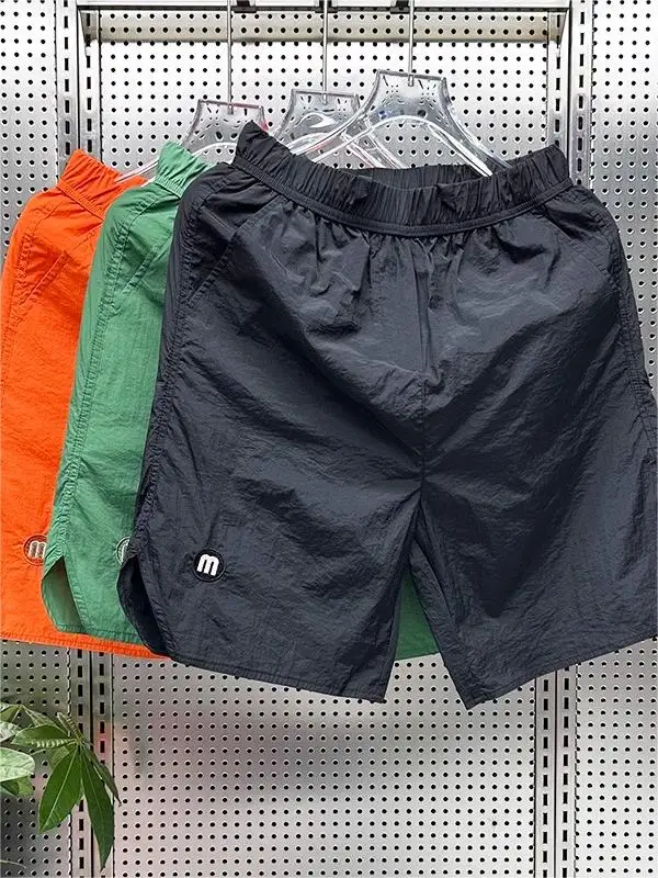 

Летние мужские шорты из ледяного шелка 2024: быстросохнущие, тонкие, повседневные, свободного кроя, для пляжа и спорта, дышащие, молодежные, для активного отдыха