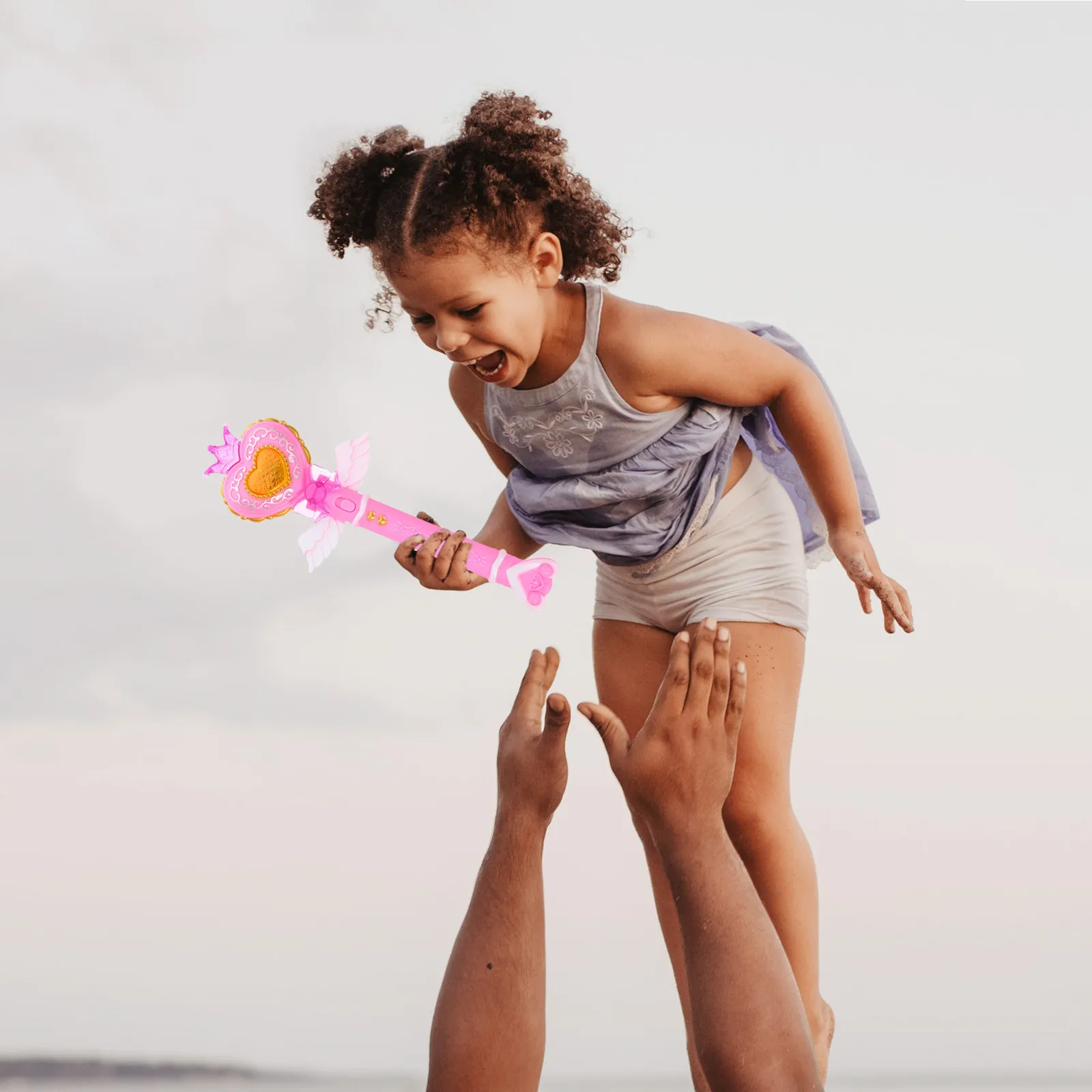 

Light Wand Glow Princess Sound Effects Heart Shaped Glow Plaything Mini Heart Fairy Stick Birthday Party Stage Performance