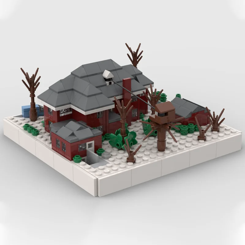 645 قطعة MOC McCallister منزل المنزل وحده نموذج اللبنات هدية الكريسماس لتقوم بها بنفسك التعليم الإبداعي ألعاب مكعبات عيد ميلاد الاطفال #2
