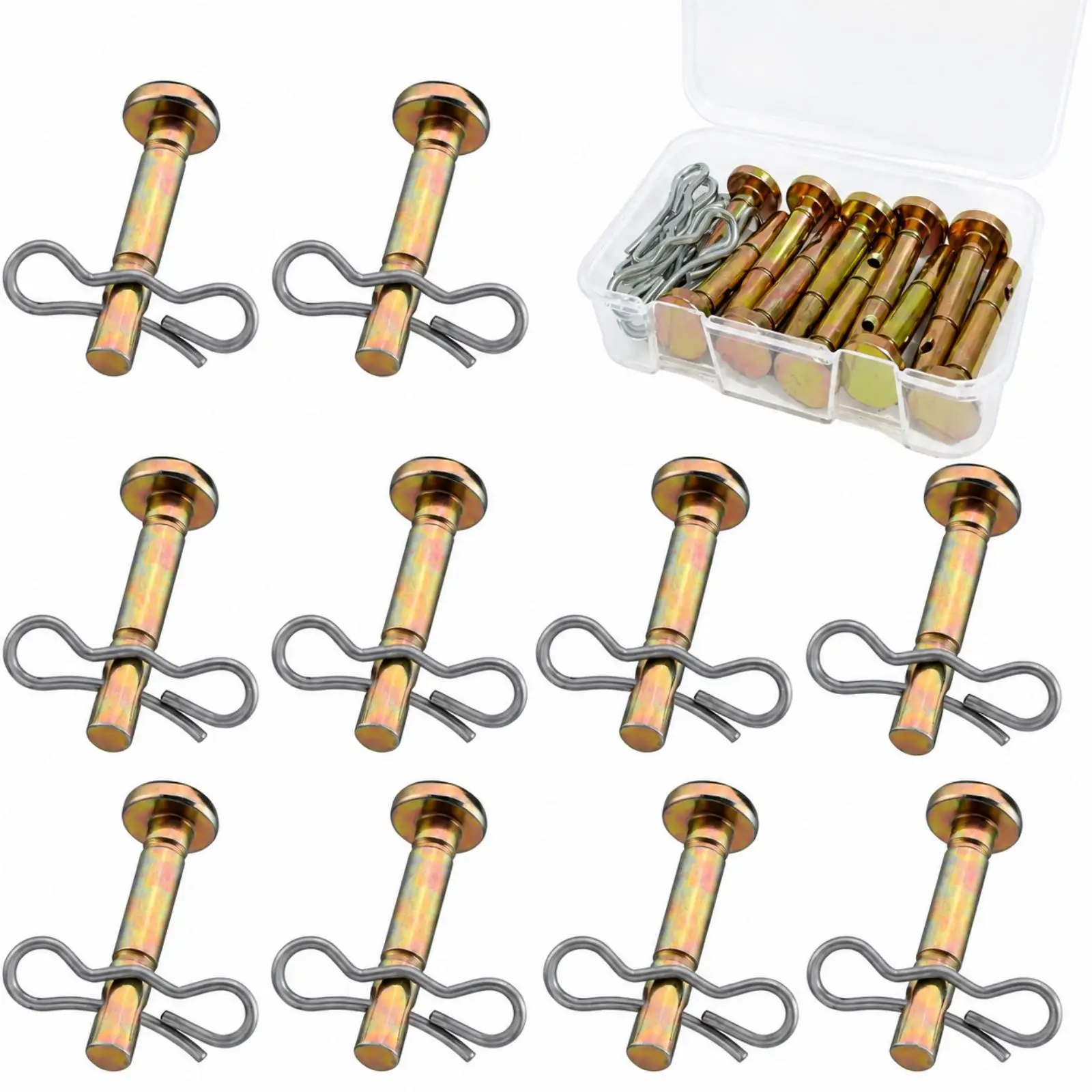 20 Pieces Shear Pin Impact-Resistant Snow Blower Shear Pin Replacement Hardware Secure Sturdy for Winter Service Kits, Garages