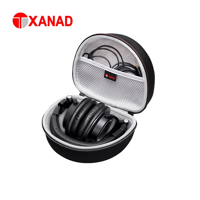 XANAD EVA Hard Case for Audio Technica ATH M20X/M20xBT/M30x/M40x/M50X/M50xBT2/M60X/M70X Headphones Tavel Storage Bag