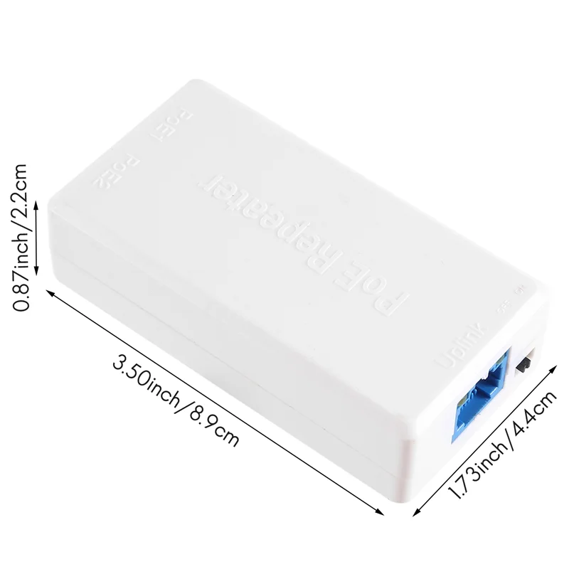 Eccellente ripetitore POE a 2 porte 10/100Mbps da 1 a 2 estensore Poe con IEEE802.3Af/At 48V per switch Poe NVR telecamera IP AP sostituzione