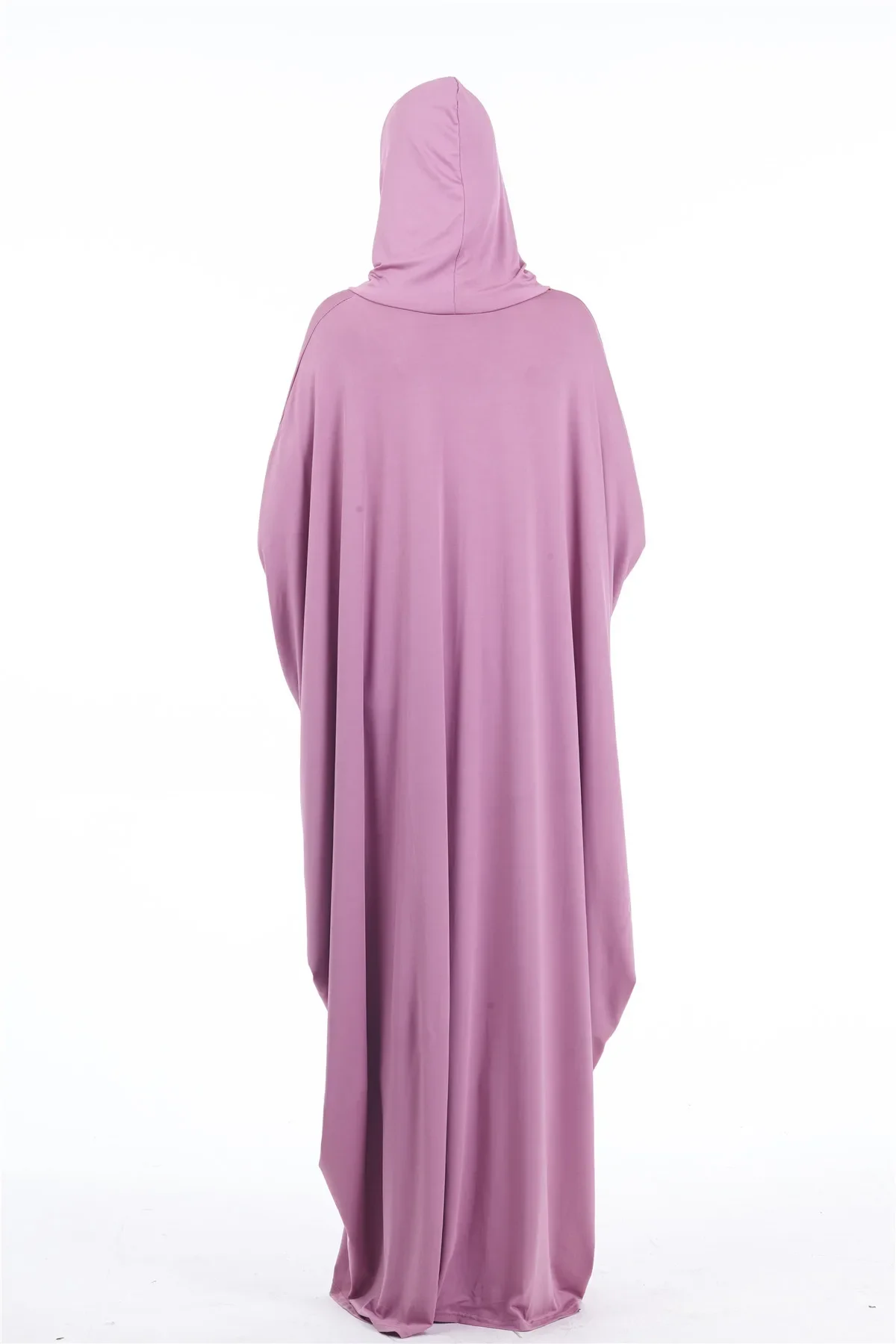 Ramadán Eid con capucha mujeres musulmanas de una pieza Amira prenda de oración vestido Hijab Turquía Kaftan bata Maxi vestido ropa servicio de adoración