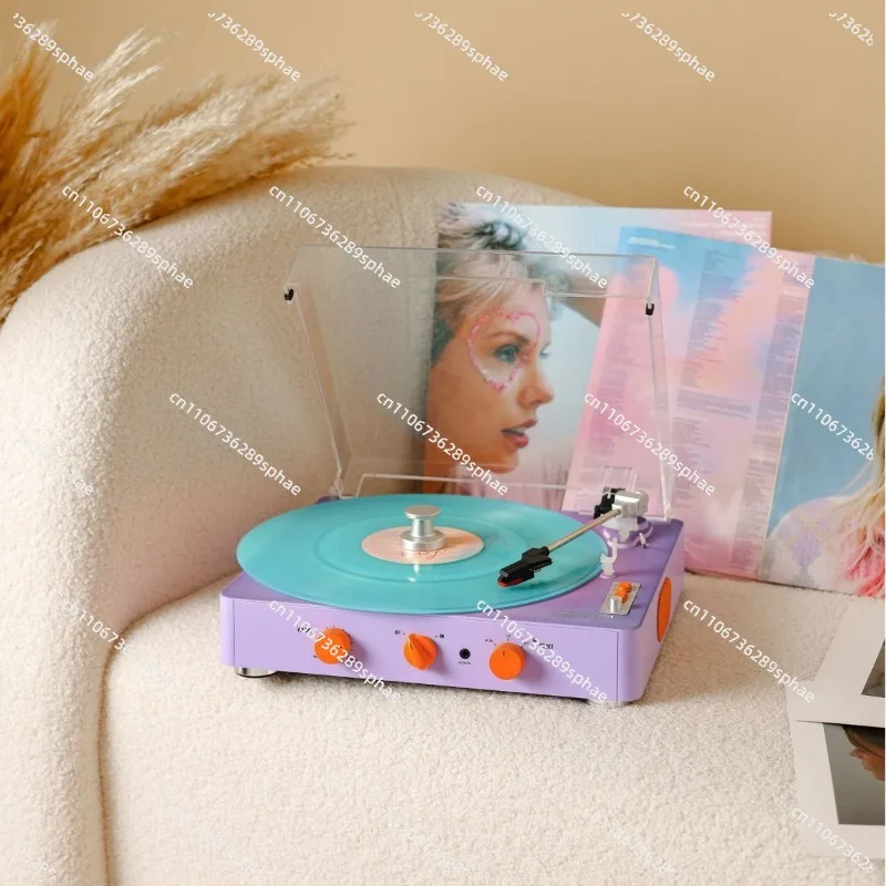 Hot-selling retro vinyl record player bluetooth speaker multi-functional integrated retro phonograph gift