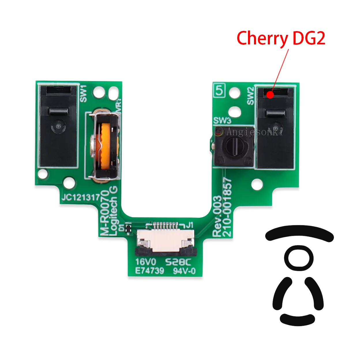 Micro Switch Wheel Encoder Button Board for Logit.ech G Pro Wireless GPW GPX