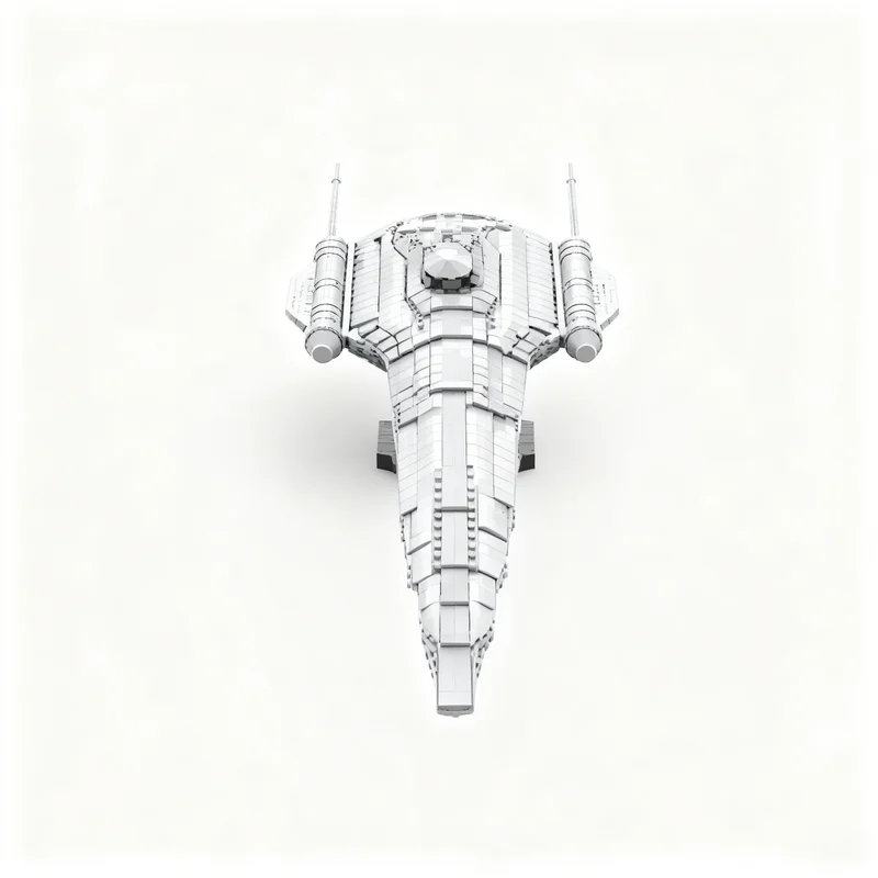 2439 piezas MOC Royal Starship – Mi Primer Proyecto de Nave Espacial, Bloques de Construcción de Modelo de Batalla Estelar, Juguetes de Construcción 3D, Regalo de Navidad