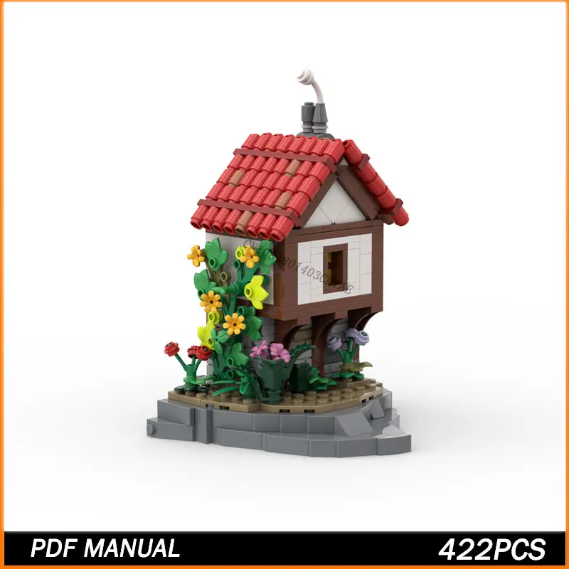 

472 шт. MOC строительные блоки, серия Street View At Book's End, модель расширения 2025 года, кирпичные игрушки, образовательные креативные подарки на день рождения