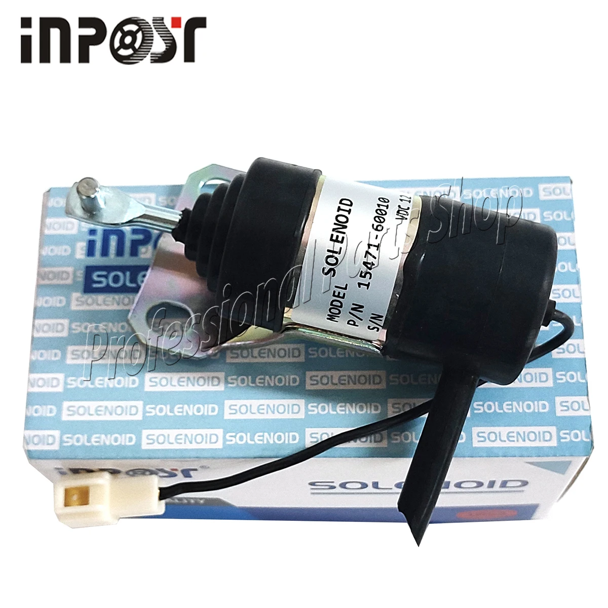 12V 15471-60010 Fuel Shut Off Solenoid for Kubota B1250 B1750 L2900 L4200 15471 60010