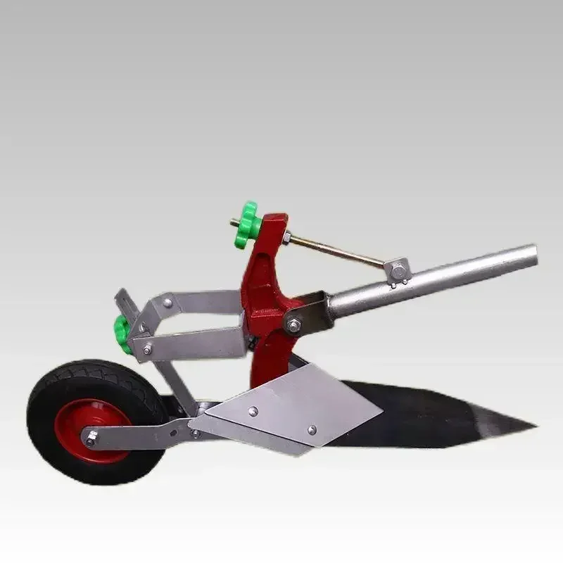 Manual Soil Ploughing Machine,   Agricultural Trencher Ridge Mill Micro Tiller Small Trenching Plow Household Cultivator