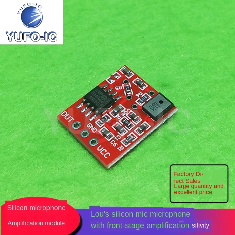 1PCS Silicon Microphone Amplification Module Lou's Silicon Mic Microphone High Sensitivity With Front Stage Amplification