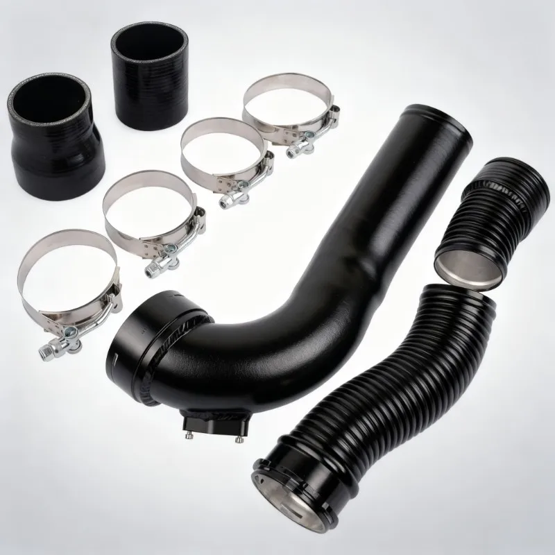 N55 Turbo Charge Pipe Upgrade Kit, Charge Pipe + Boost Pipe Cooling Kit for BMW 535i 640i 740Li F10 F12 F13 3.0L Engine