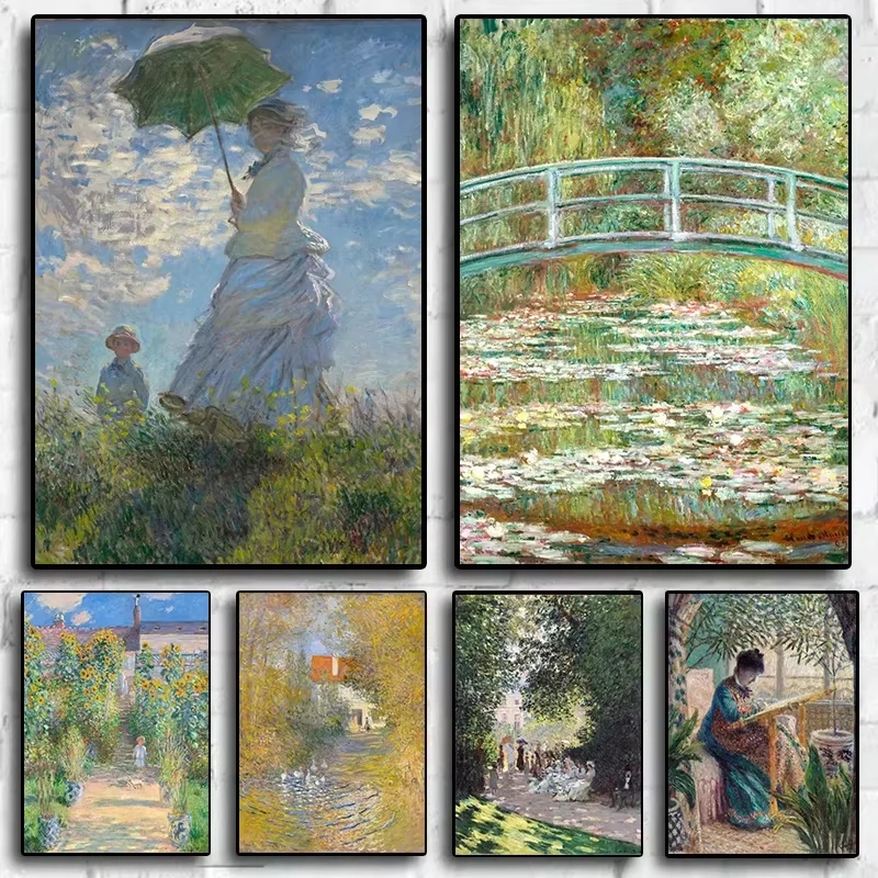 Beautiful Claude Monet Impressionist Scene Jigsaw Puzzle 1000PCS-50X70CM Mindful Game Stress Relief Decor Gift