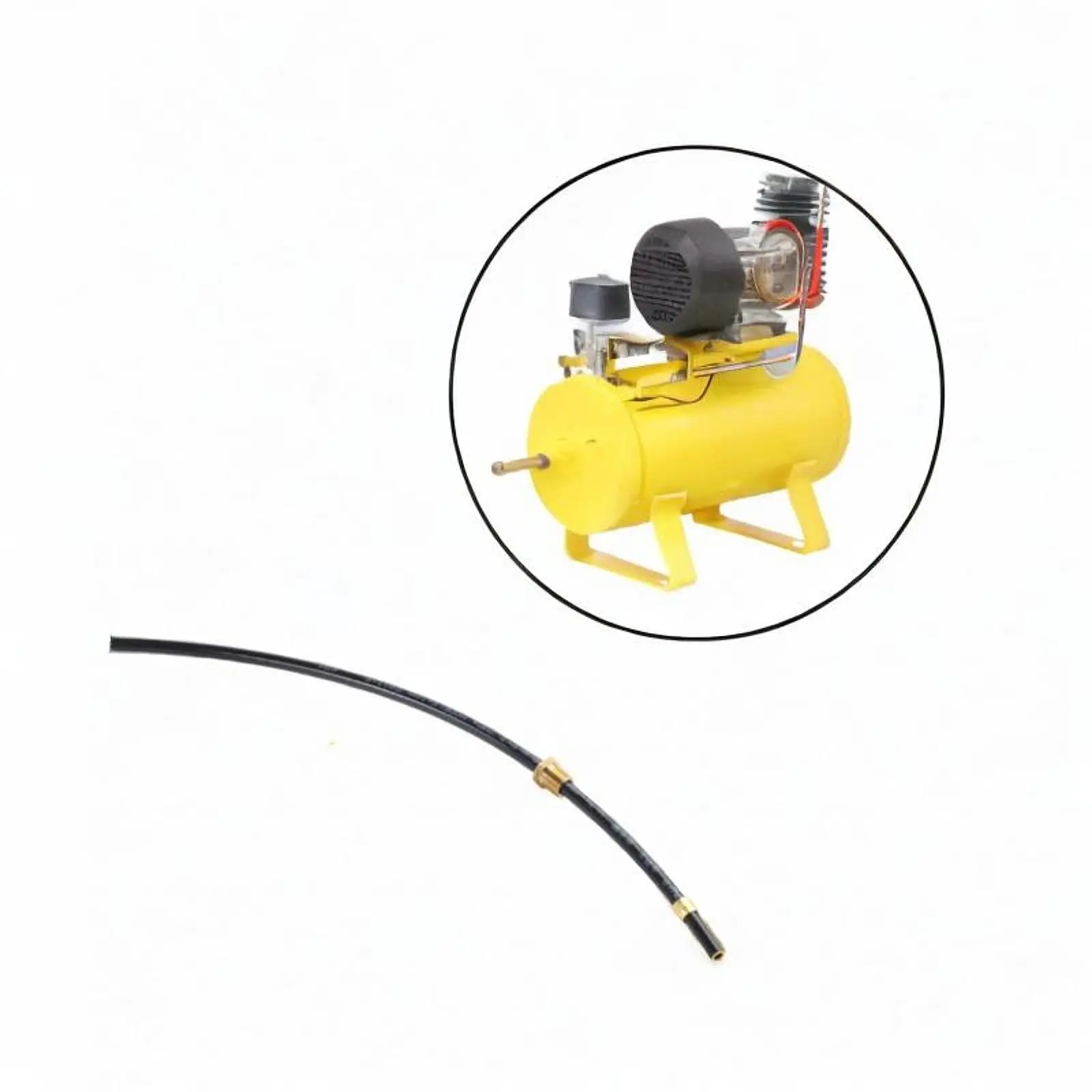 Black Nylon Air Compressor Unloader Tube Ferrule Nut Replacement for Small Portable Air Compressors