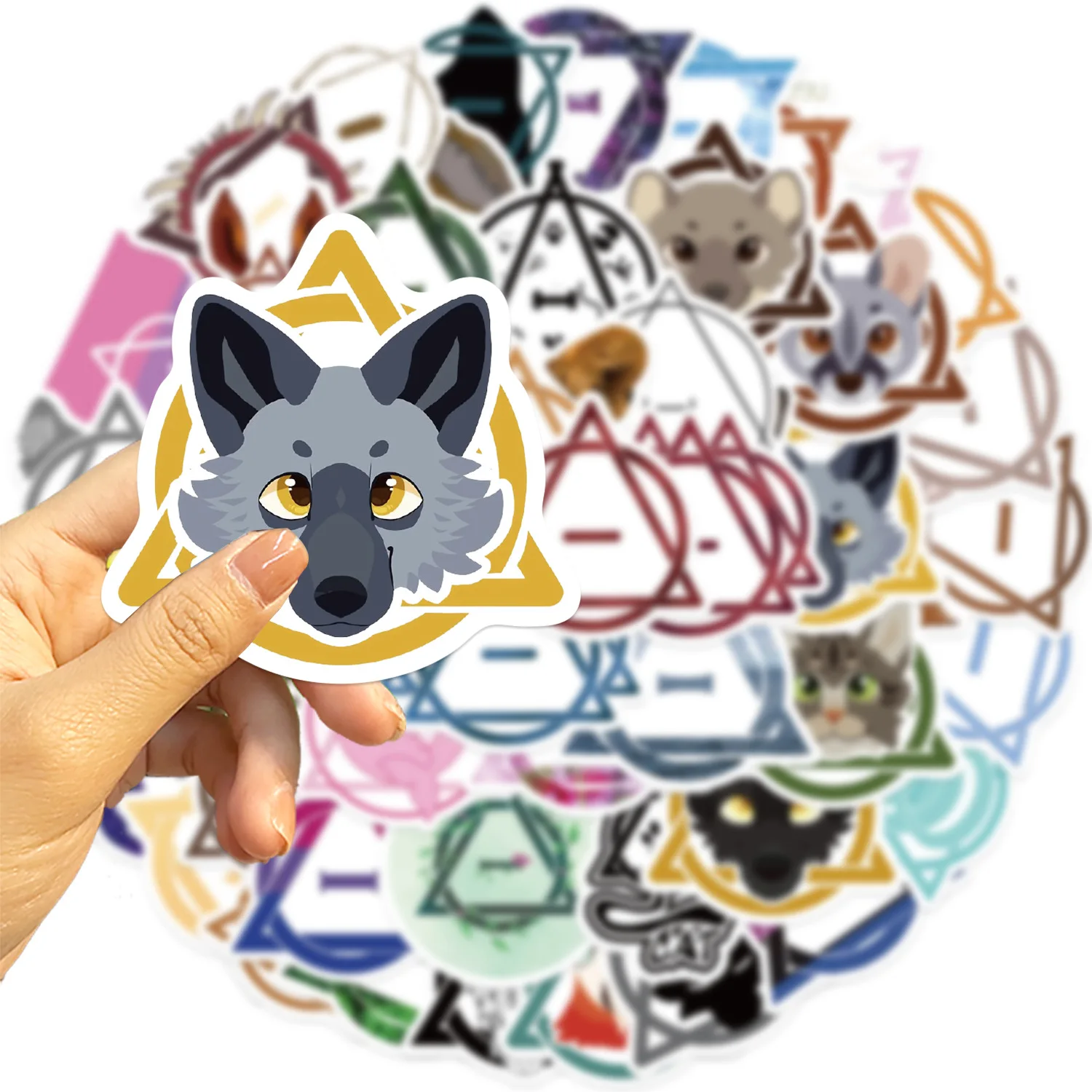 50Pcs Cartoon Therian Stickers Funny DIY Graffiti Decals For Kids Toys Laptop Luggage Skateboard Fridge Water Bottle Sticker
