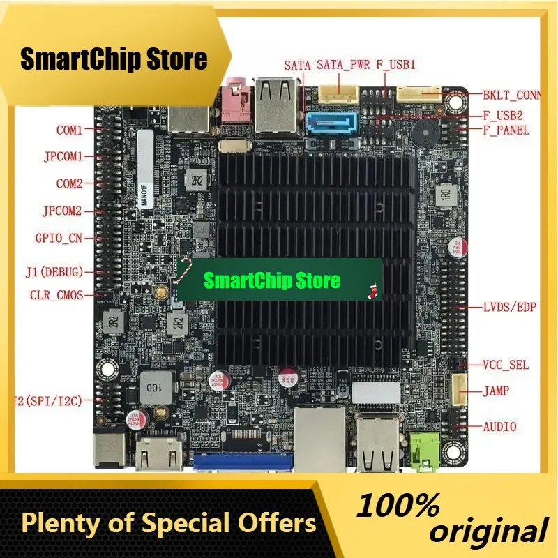 SmCpITX Industrial Motherboard NANO1F N100 N95 N97 Alder Lake-N CPU 16GB DDR5 SATA3.0 Compact Durable