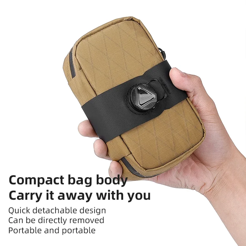 Brown Series Bicycle Saddle Bag Waterproof Bicycle Bag Cycling Rear Pouch MTB Road Bike Tool Bag