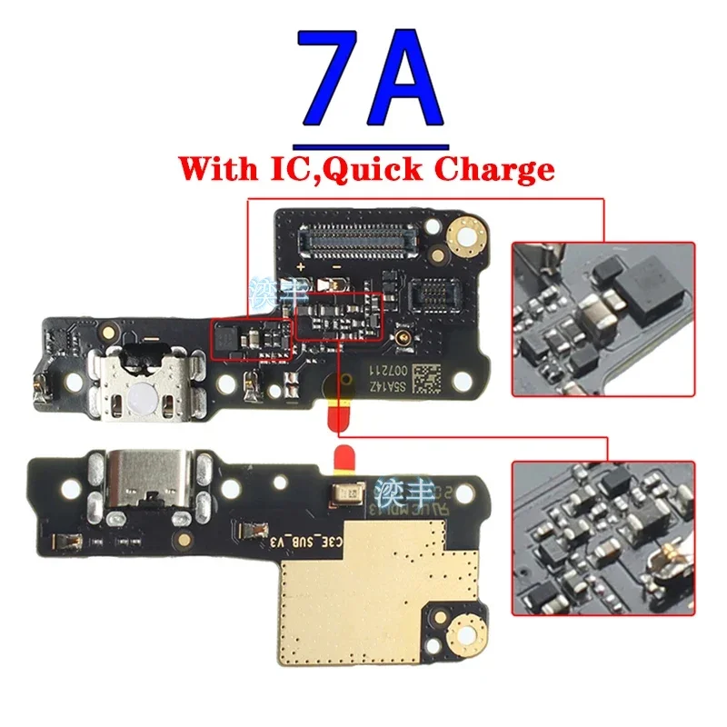 Usb Dock Charger Connector Flex for Xiaomi Redmi Note 7 7A  7S 8 8A 8T 9 9T 9S Pro 4G 5G Charging Board Flex Ports