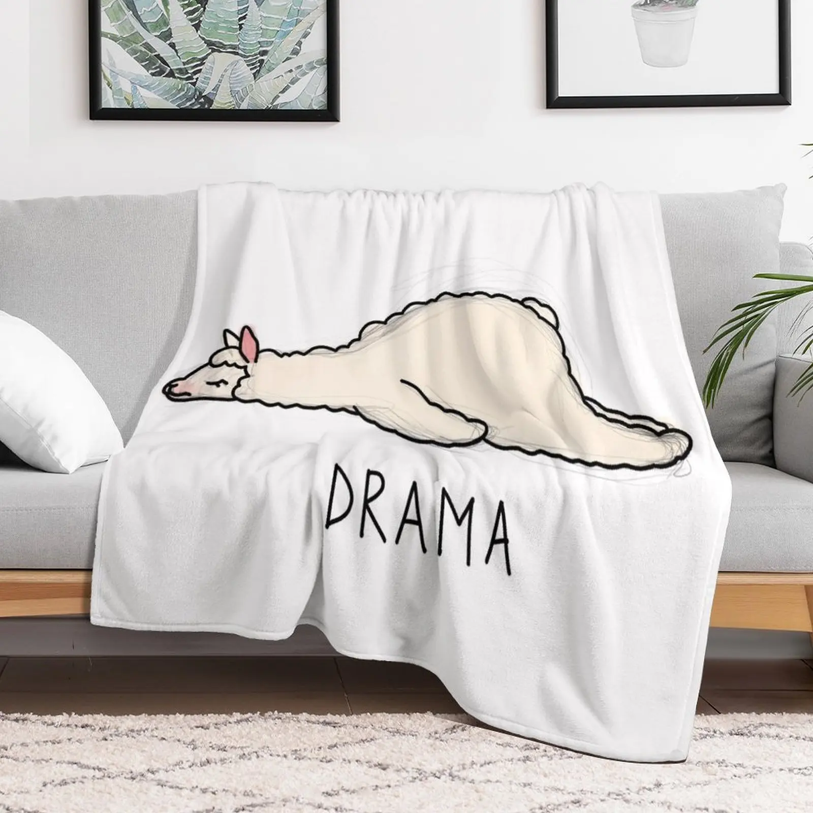 

LAMA-DRAMA Throw Blanket Soft Plush Plaid cosplay anime Blankets Shaggy Hairys sofa bed Blankets
